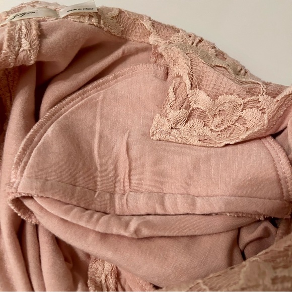 Pink Lace One button blazer lined shirted sleeves gathered waist Size small - Picture 10 of 10